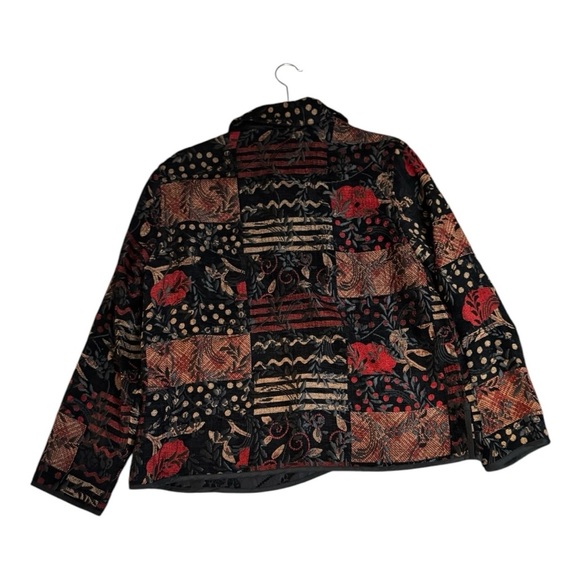 Coldwater Creek Black patchwork jacket - Picture 5 of 7